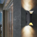 Up Down Lighting Wall Lights Modern Curved LED Waterproof Light
