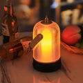 Rechargeable Table Lamp Dimmable, Vintage Cordless Atmosphere Lamp - Portable LED Bedside Mood Light for Bedroom Restaurant