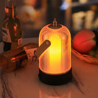 Rechargeable Table Lamp Dimmable, Vintage Cordless Atmosphere Lamp - Portable LED Bedside Mood Light for Bedroom Restaurant