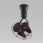 Ceiling Fan with Remote, Vintage Swing Rotation 6-Speed Adjustable Fan - Modern Indoor Cooling Fan for Living Room Bedroom