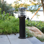 Outdoor Landscape Light Waterproof, Cylinder Tiered LED Path Light - Garden Pathway Bollard Lighting for Driveway Yard Patio