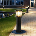Outdoor Landscape Light Waterproof, Cylinder Tiered LED Path Light - Garden Pathway Bollard Lighting for Driveway Yard Patio