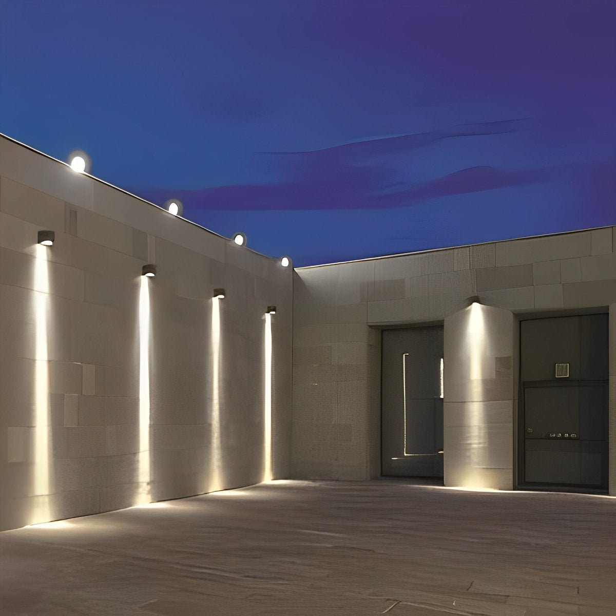 Outdoor Wall Light Waterproof IP65, Modern LED Spotlight Sconce - Exterior Up Down Wall Lighting for Porch Patio Facade