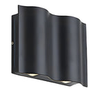 Outdoor Wall Sconce Light Waterproof, Up and Down Water Wave LED - Modern Exterior Wall Lighting for Porch Patio Garden