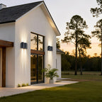 Outdoor Wall Sconce Light Waterproof, Up and Down Water Wave LED - Modern Exterior Wall Lighting for Porch Patio Garden