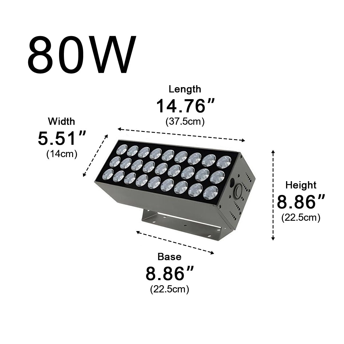 Outdoor LED Spot Light Waterproof, Super Bright Exterior Spotlight - Wall Mount Security Flood Lighting for Garden Yard