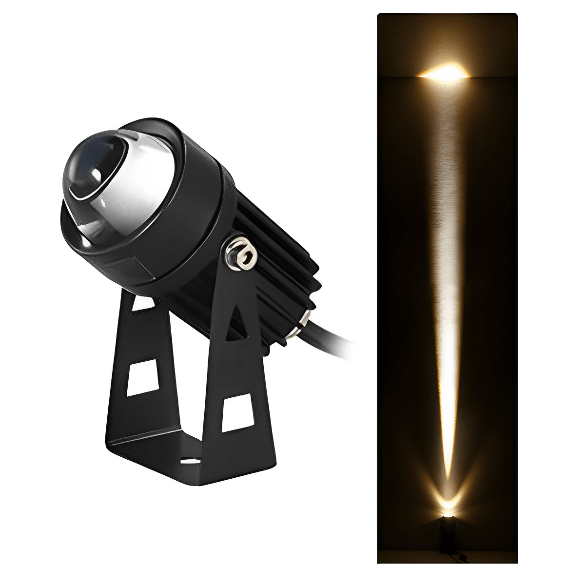 Outdoor LED Spot Light Waterproof, Super Bright Exterior Spotlight - Wall Mount Security Flood Lighting for Garden Yard