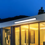 Outdoor LED Wall Light Waterproof Black, Up Down Strip Porch Light - Modern Exterior Wall Sconce for Facade Patio Garage