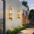 Outdoor Porch Light Waterproof, Vintage Mid Century LED Wall Lantern - Exterior Wall Sconce for Front Door Patio Garage