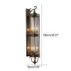 Outdoor Porch Light Waterproof, Vintage Mid Century LED Wall Lantern - Exterior Wall Sconce for Front Door Patio Garage