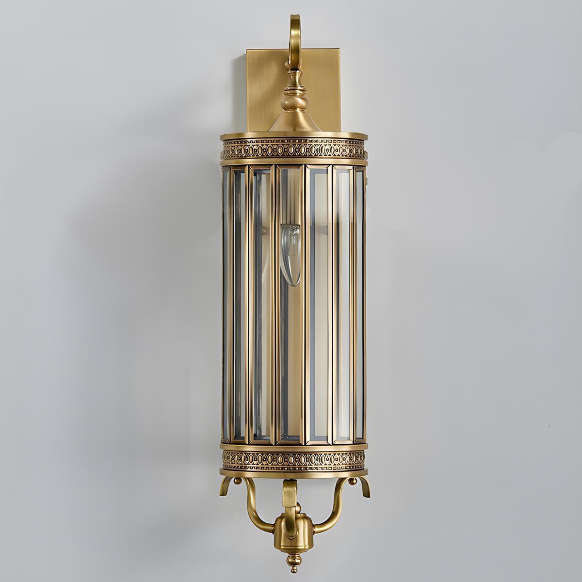 Outdoor Porch Light Waterproof, Vintage Mid Century LED Wall Lantern - Exterior Wall Sconce for Front Door Patio Garage