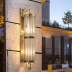 Outdoor Porch Light Waterproof, Vintage Mid Century LED Wall Lantern - Exterior Wall Sconce for Front Door Patio Garage