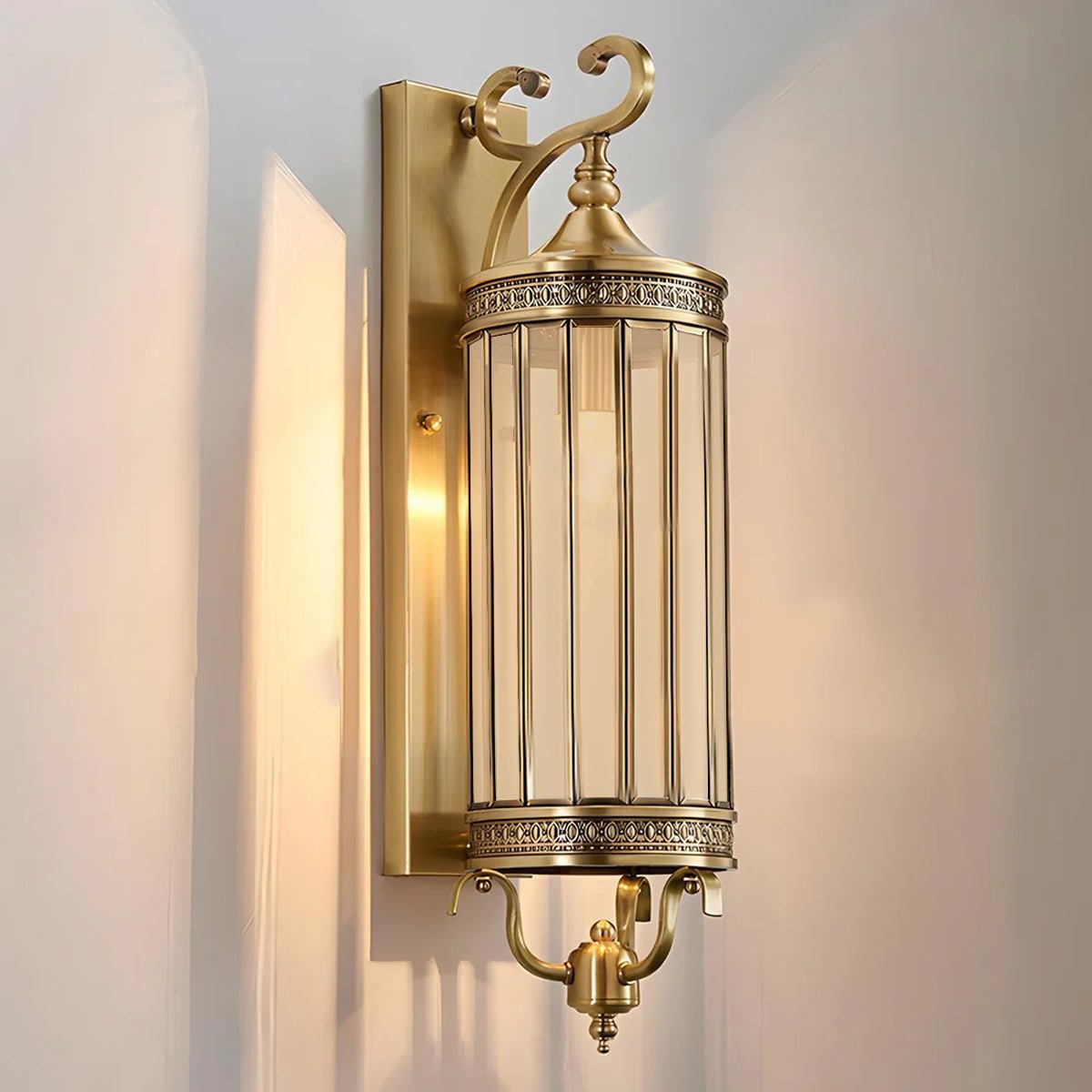 Outdoor Porch Light Waterproof, Vintage Mid Century LED Wall Lantern - Exterior Wall Sconce for Front Door Patio Garage