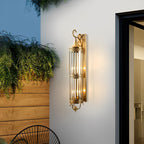 Outdoor Porch Light Waterproof, Vintage Mid Century LED Wall Lantern - Exterior Wall Sconce for Front Door Patio Garage