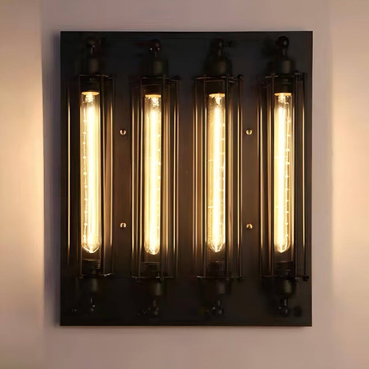 Industrial Wall Sconce, Vintage Iron LED Wall Light - Rustic Indoor Wall Lighting Fixture for Living Room Bedroom Hallway Stairs