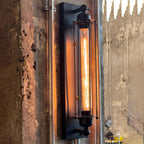 Industrial Wall Sconce, Vintage Iron LED Wall Light - Rustic Indoor Wall Lighting Fixture for Living Room Bedroom Hallway Stairs