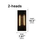 Industrial Wall Sconce, Vintage Iron LED Wall Light - Rustic Indoor Wall Lighting Fixture for Living Room Bedroom Hallway Stairs