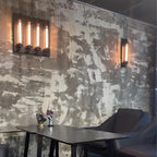 Industrial Wall Sconce, Vintage Iron LED Wall Light - Rustic Indoor Wall Lighting Fixture for Living Room Bedroom Hallway Stairs