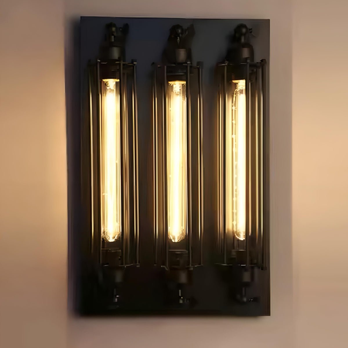 Industrial Wall Sconce, Vintage Iron LED Wall Light - Rustic Indoor Wall Lighting Fixture for Living Room Bedroom Hallway Stairs