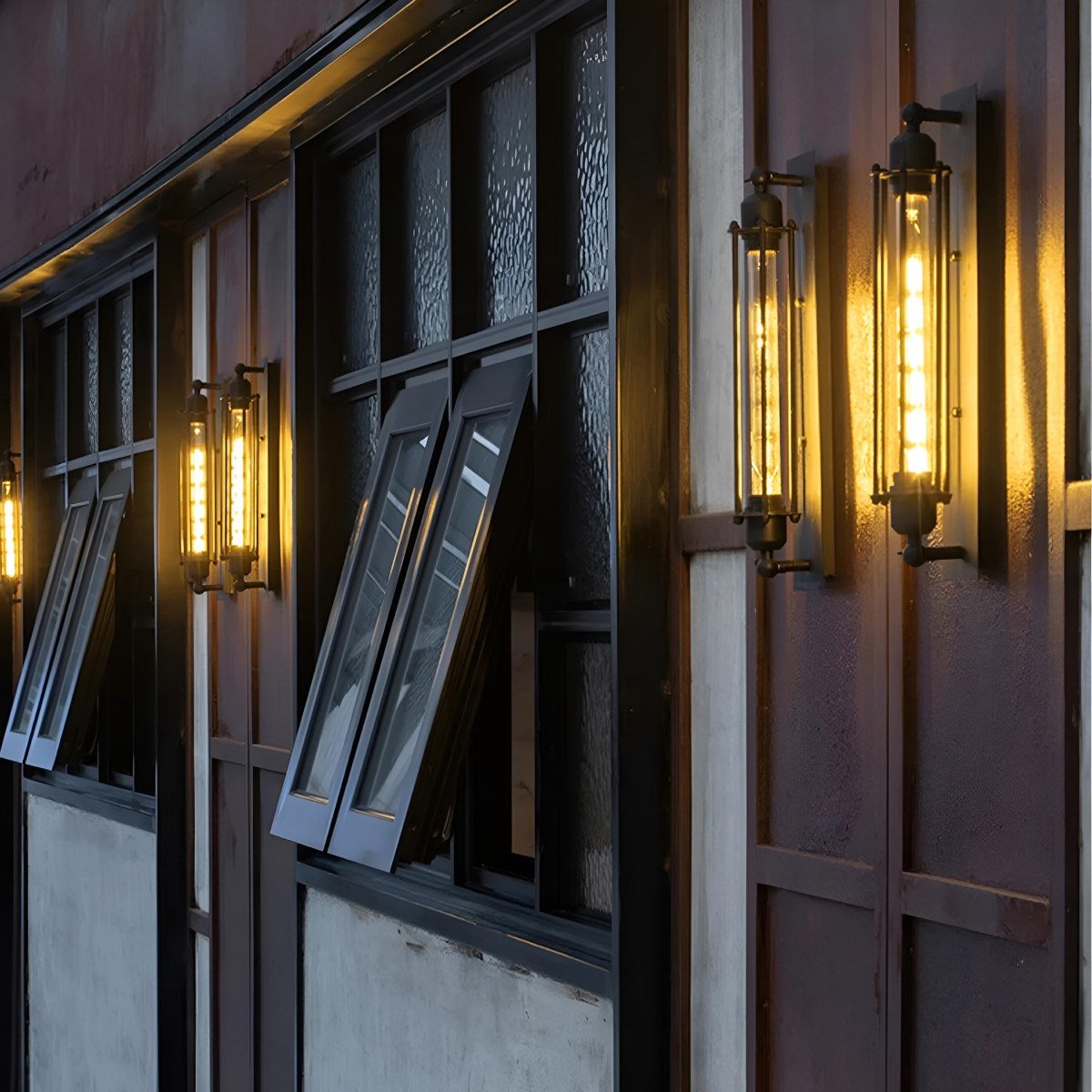 Industrial Wall Sconce, Vintage Iron LED Wall Light - Rustic Indoor Wall Lighting Fixture for Living Room Bedroom Hallway Stairs