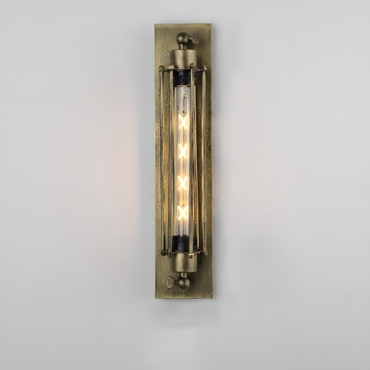 Industrial Wall Sconce, Vintage Iron LED Wall Light - Rustic Indoor Wall Lighting Fixture for Living Room Bedroom Hallway Stairs
