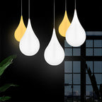 Outdoor Hanging Light Waterproof, Water Drop LED Pendant Lantern - Modern Exterior Ceiling Lighting for Porch Patio Gazebo Garden