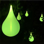 Outdoor Hanging Light Waterproof, Water Drop LED Pendant Lantern - Modern Exterior Ceiling Lighting for Porch Patio Gazebo Garden
