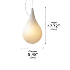 Outdoor Hanging Light Waterproof, Water Drop LED Pendant Lantern - Modern Exterior Ceiling Lighting for Porch Patio Gazebo Garden
