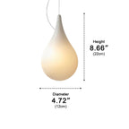 Outdoor Hanging Light Waterproof, Water Drop LED Pendant Lantern - Modern Exterior Ceiling Lighting for Porch Patio Gazebo Garden
